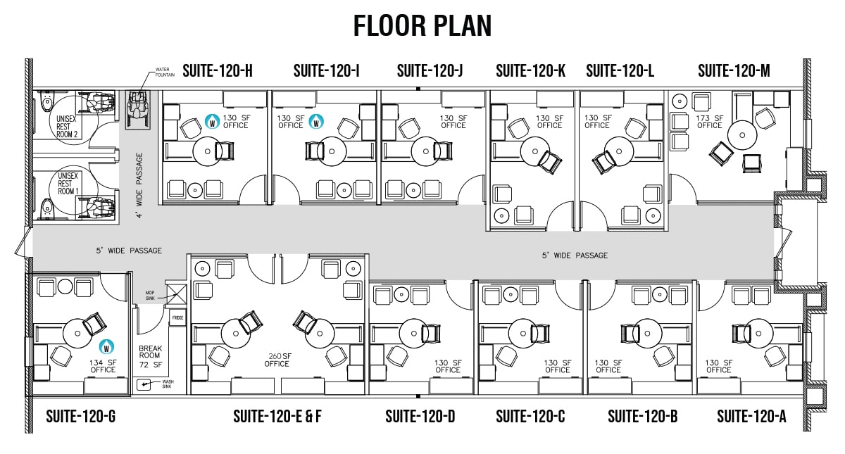 Suite 120 Floor Plan