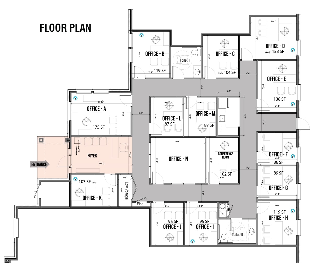 Suite 130 Floor Plan