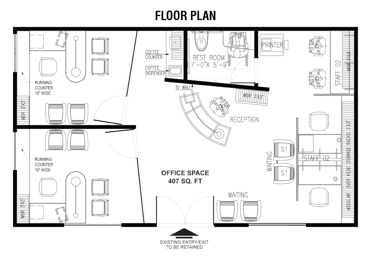 Suite 402 Floor Plan